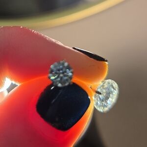 Mossanite Belly Button Ring